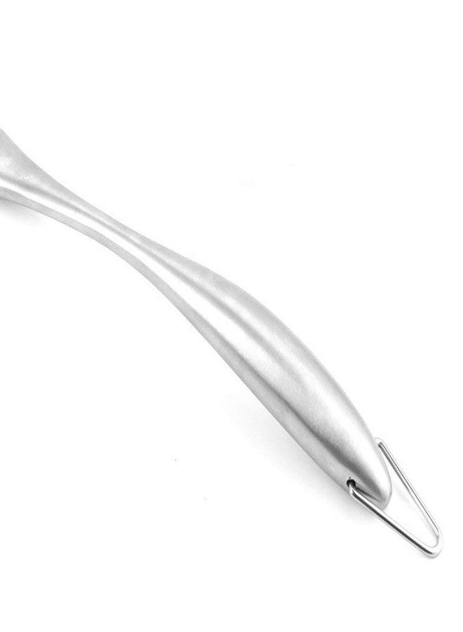 Baskety Premium Silicone Kitchen Utensil Silicone Slotted Skimmer Strainer Spoon with 18/0 Stainless Steel Stay Cool Handle (Black) - Image 3